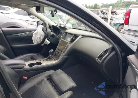 2016 Infiniti Q50 Red Sport 400 from USA, damaged, VIN JN1FV7AR1GM451901